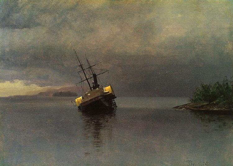 Albert Bierstadt Wreck of the Ancon in Loring Bay, Alaska oil painting image